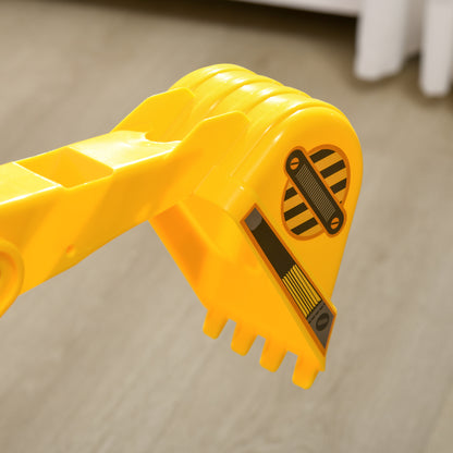 Tractor Infantil Homcom Pp, Abs Amarillo 78x24x58.5 Cm_3