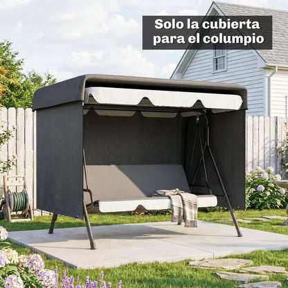 Funda Para Columpio Outsunny Pe Negro 215x155x150 Cm_4