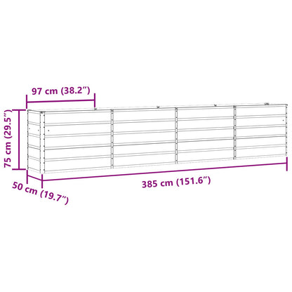 Jardinera Marfil 385 X 50 X 75 Cm Acero Galvanizado_5