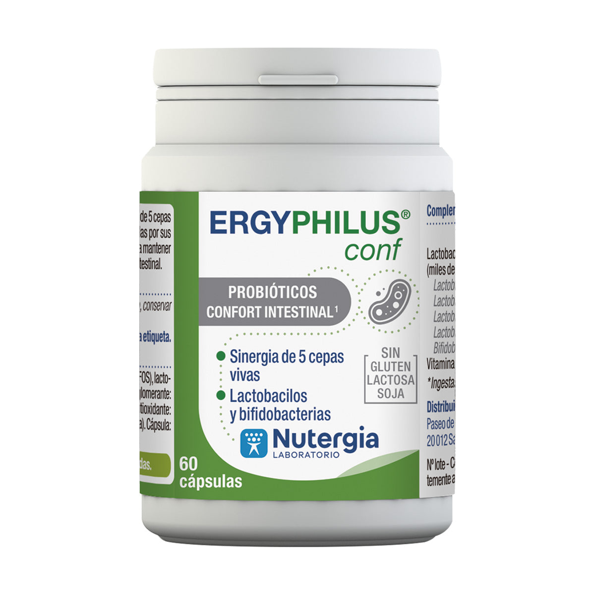Ergyphilus Confort Nutergia, 60 cápsulas