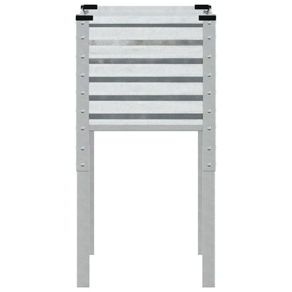 Jardinera De Jardín 45x45x88 Cm De Acero Galvanizado_5