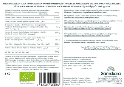 Maca En Polvo Bio - Pack 2 X 1kg (2 Envases Retail) | Superalimento Ecológico Vegano Para Batidos, Smoothies Y Zumos_1