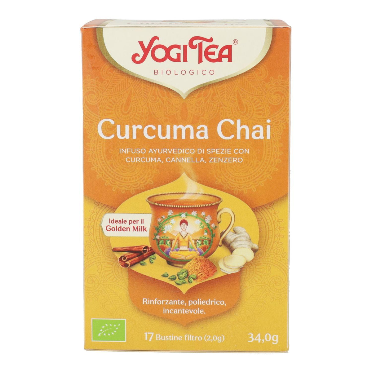 Yogi Tea BIO Chai cúrcuma, 17 bolsitas