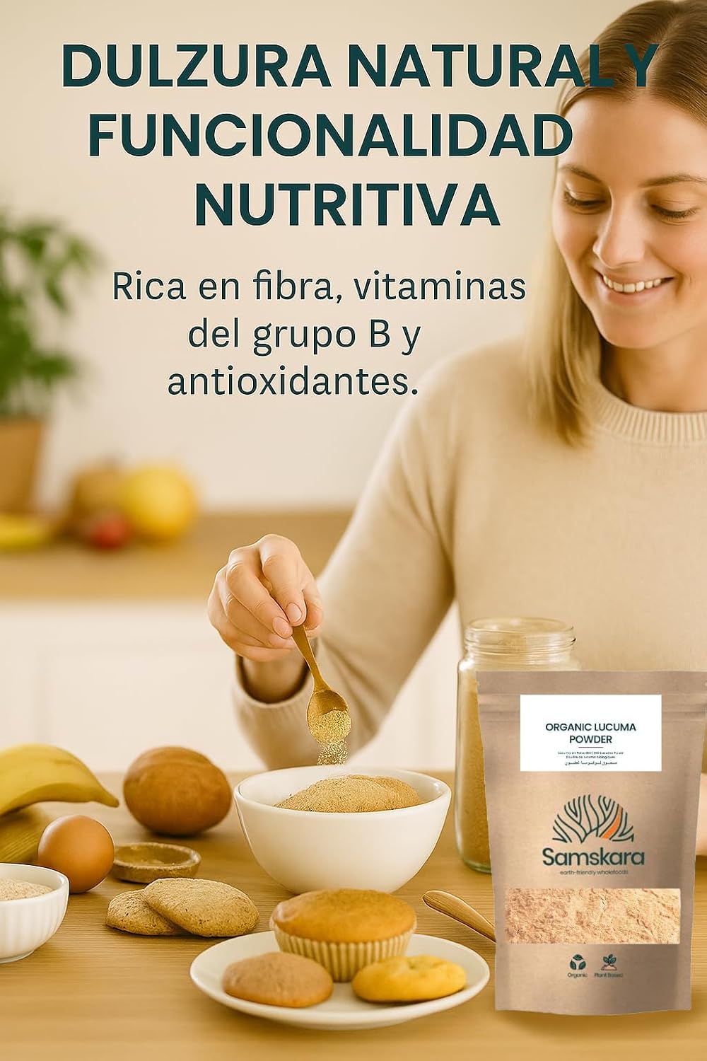 Lúcuma En Polvo Bio - 250g | Superalimento Ecológico Vegano Para Batidos, Smoothies Y Zumos - caducidad 02/2027_2