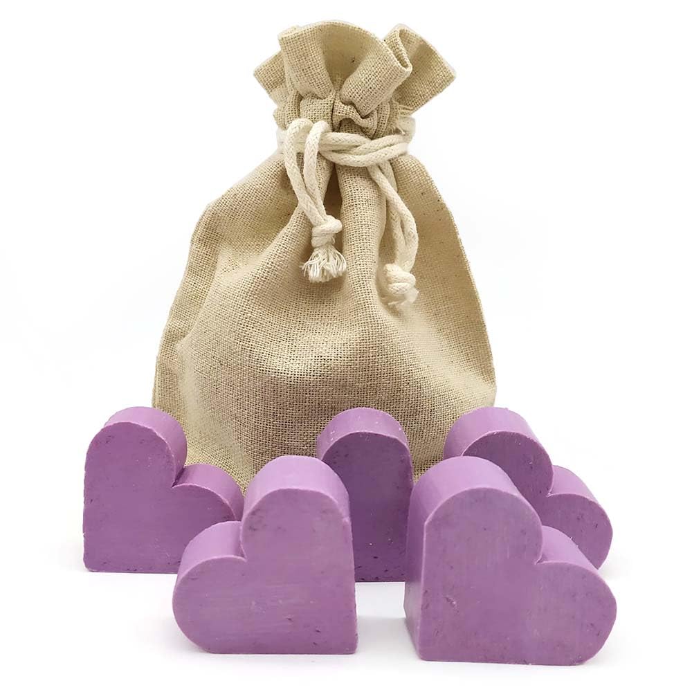 12 Jabones Aromáticos Con Forma De Corazón - Detalle Para Invitados De Eventos. Jabón Glicerina Aroma Lavanda_4