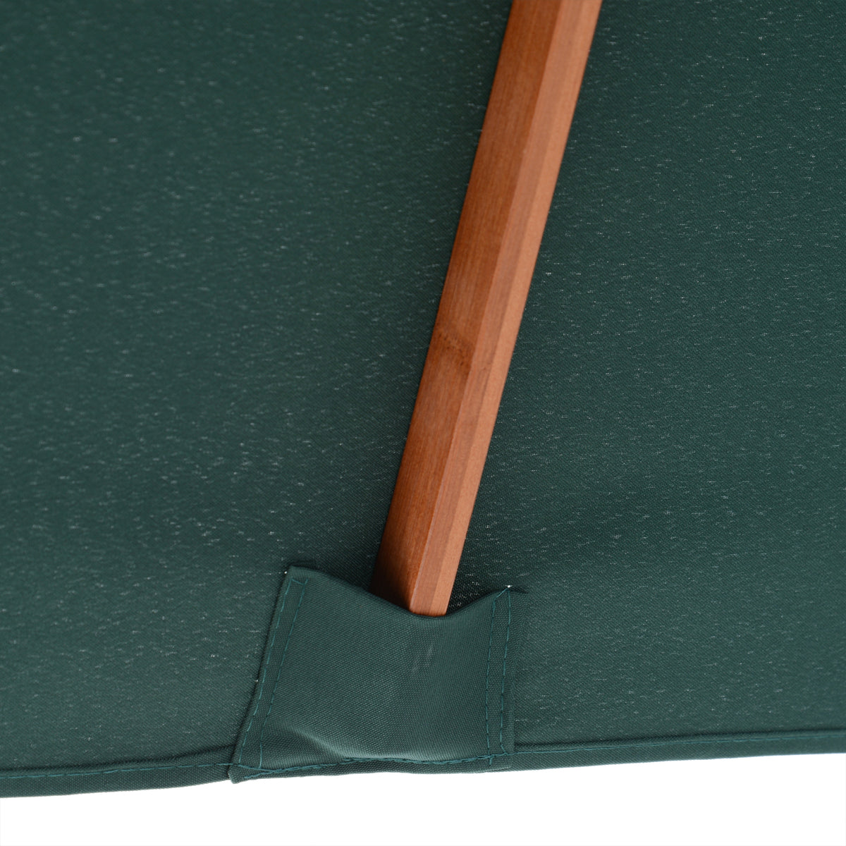 Sombrilla De Jardín Inclinable De Madera Outsunny 200x150x230 Cm Verde_3