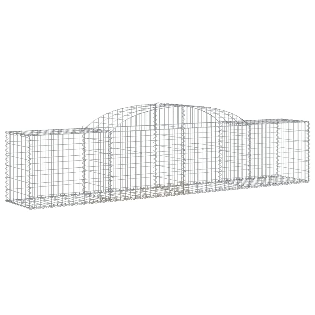 Cestas De Gaviones 20 Uds Forma De Arco Hierro 300x50x60/80 Cm_2