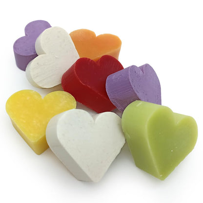 50 Jabones Aromáticos Con Forma De Corazón - Detalle Para Invitados De Eventos - Jabón Glicerina Con Aroma A Surtidos_0
