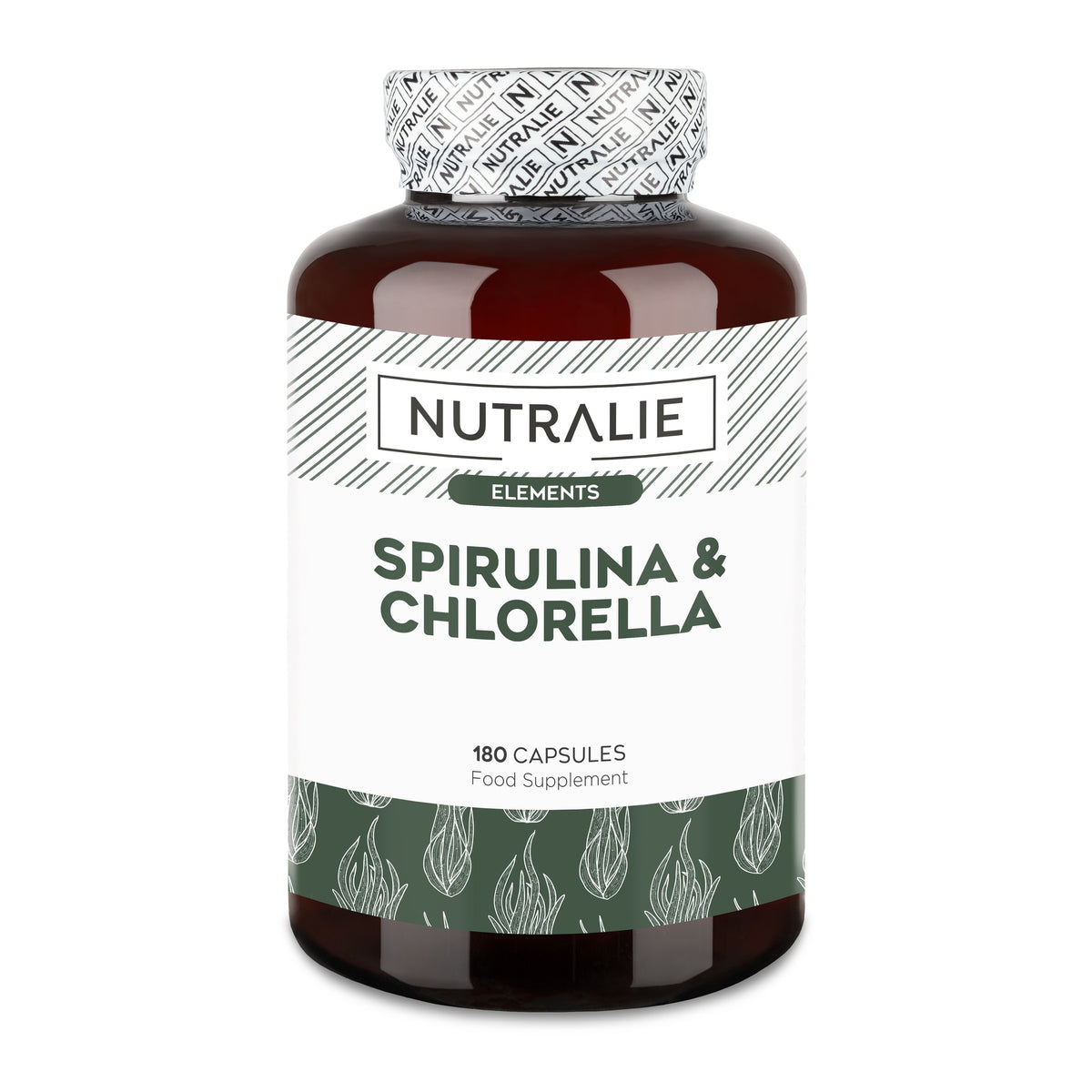 Nutralie Espirulina & Chlorella 1800mg energía y fuerza 180 cápsulas