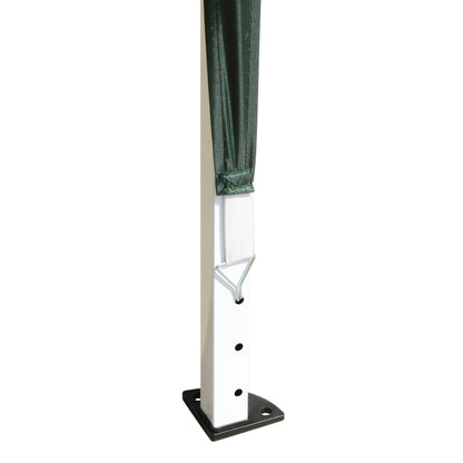Carpa Plegable Outsunny Acero, Tela Oxford Verde 295x295x255 Cm_4