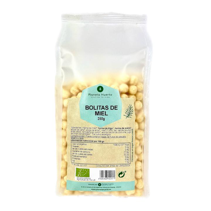 Bolitas de miel cereales desayuno ECO Planeta Huerto 250 g