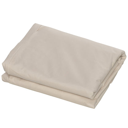 Funda Protectora De Banco Outsunny Tela Oxford Beige 218x111x101 Cm_4