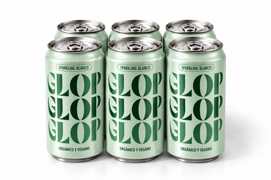 Pack 6 Latas Vino Espumoso Blanco Eco Vegano Lata 200ml_0