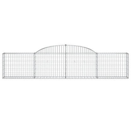 Cestas De Gaviones 3 Uds Forma De Arco Hierro 300x30x60/80 Cm_3