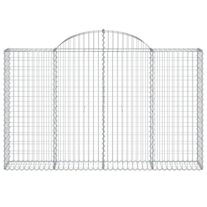 Cestas De Gaviones 6 Uds Forma De Arco Hierro 200x30x120/140 Cm_3