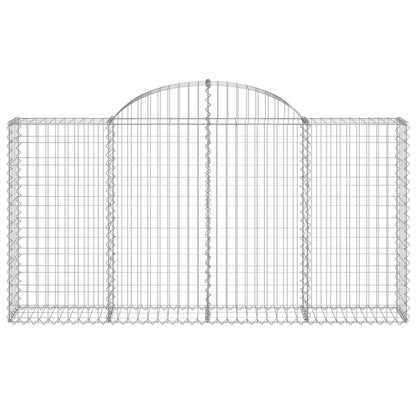 Cestas De Gaviones 6 Uds Forma De Arco Hierro 200x30x100/120 Cm_3