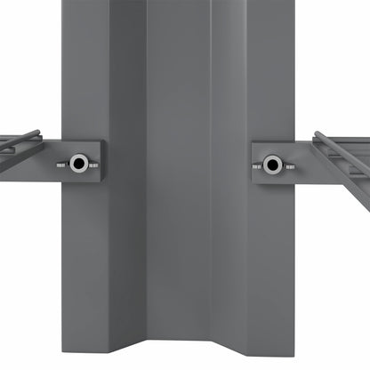 Mesa De Cultivo Outsunny Metal Galvanizado Gris 120x55x80 Cm_5