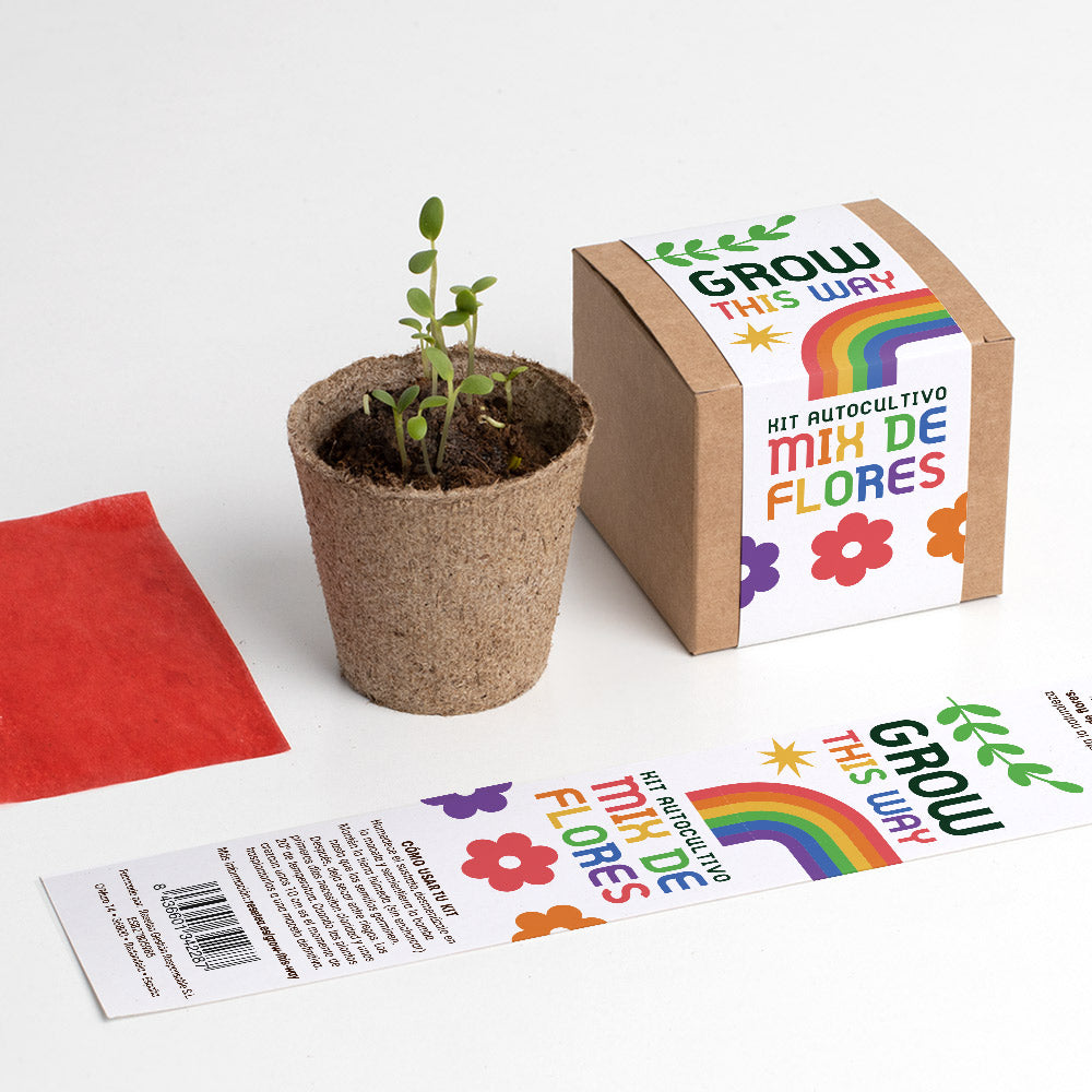 Grow This Way – Kit de Autocultivo Mix de Flores, Actividad Educativa y Regalo Original - Resetea_4