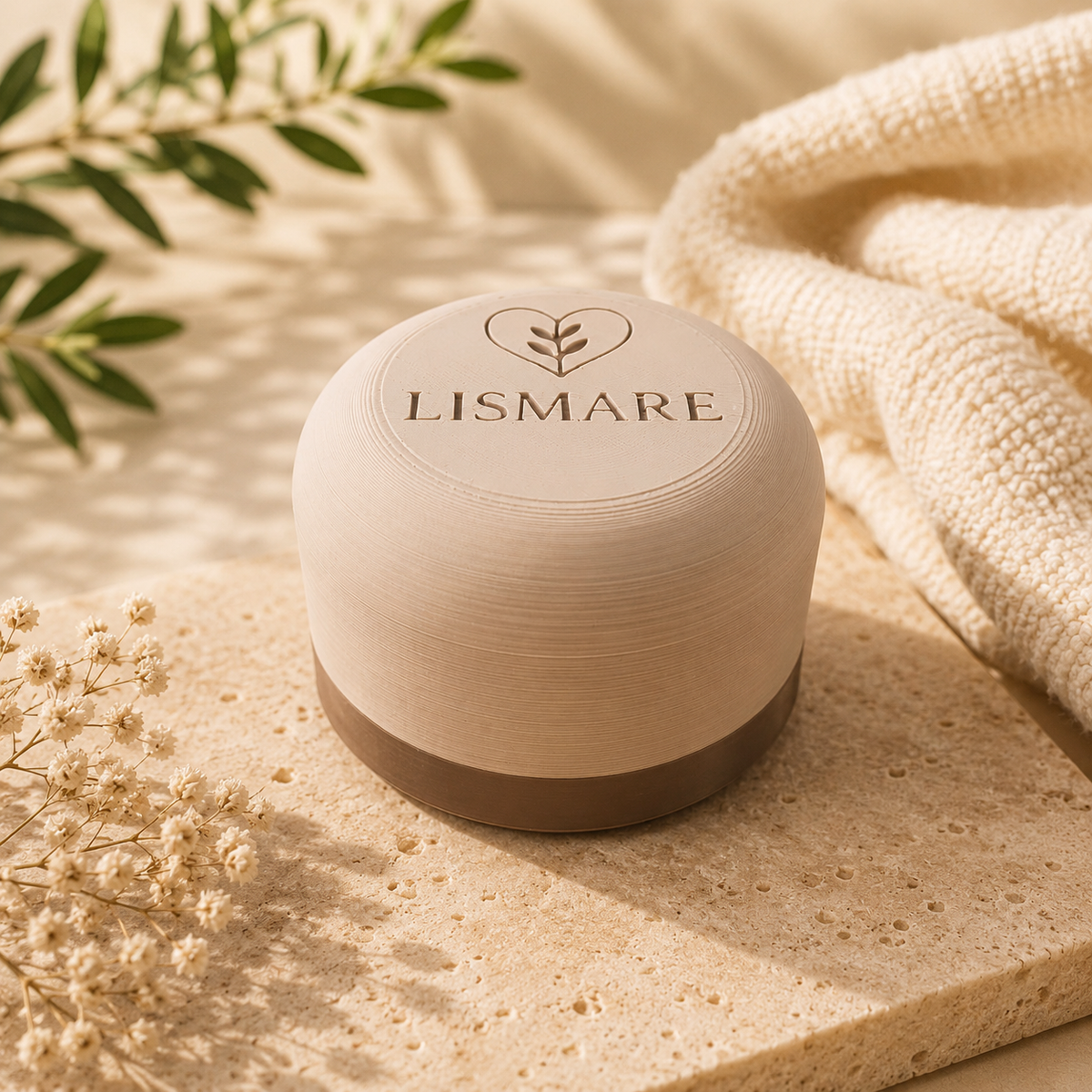 Jabonera para champú sólido con tapa de rosca y drenaje – viaje y gimnasio – Lismare_1