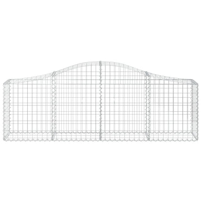 Cestas De Gaviones 5 Uds Forma De Arco Hierro 200x30x60/80 Cm_3