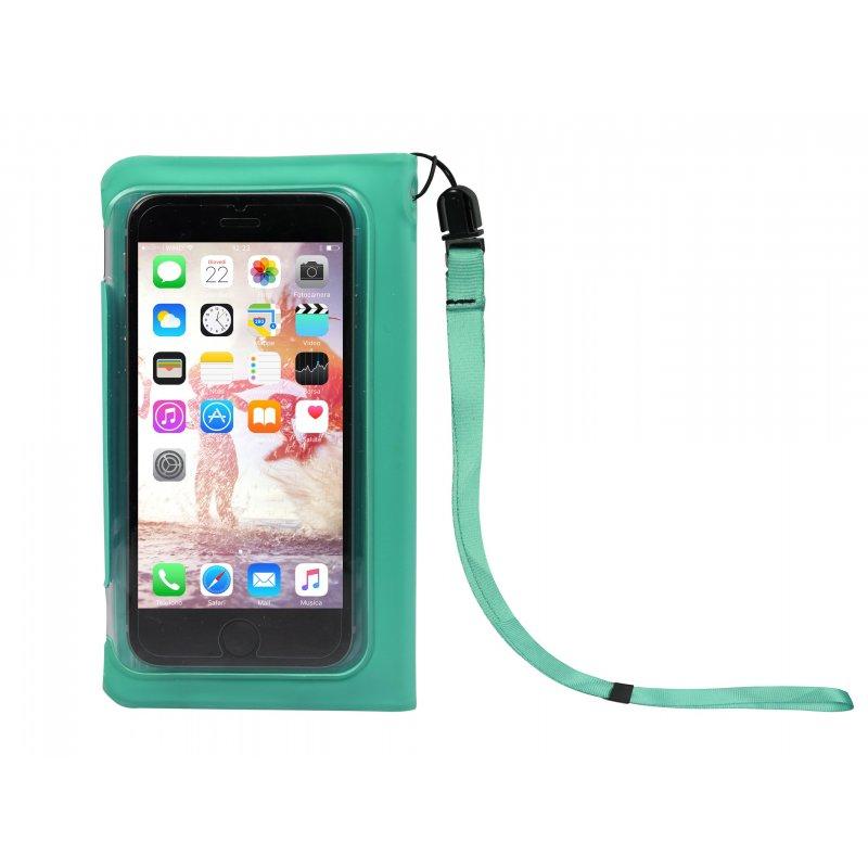 Funda tipo libro impermeable para smartphone hasta 5" SBS aguamarina