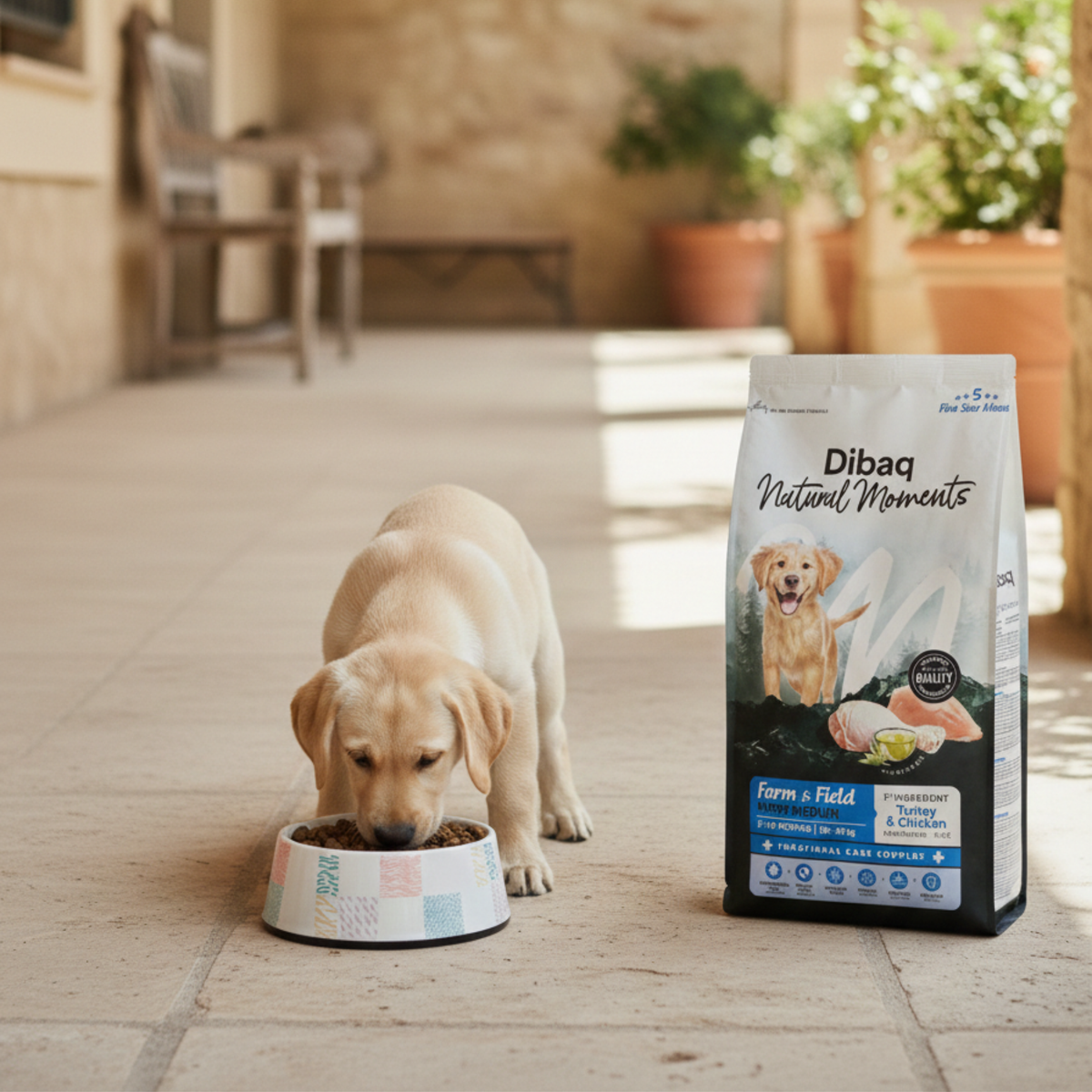 Dibaq Natural Moments 5 Star Pavo Y Pollo Cachorro Razas Medianas 12 Kg_4