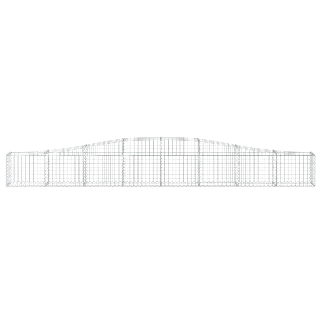 Cestas De Gaviones 25 Uds Forma De Arco Hierro 400x30x40/60 Cm_3