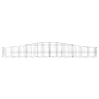 Cestas De Gaviones 15 Uds Forma De Arco Hierro 400x30x40/60 Cm_3