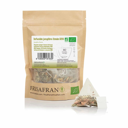 Infusión De Jengibre-limón |pirámides | Calidad | Frisafran 30 Uds_0