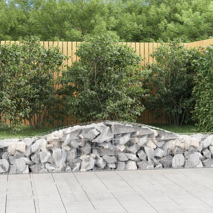 Cestas De Gaviones 6 Uds Forma De Arco Hierro 400x50x40/60 Cm_1