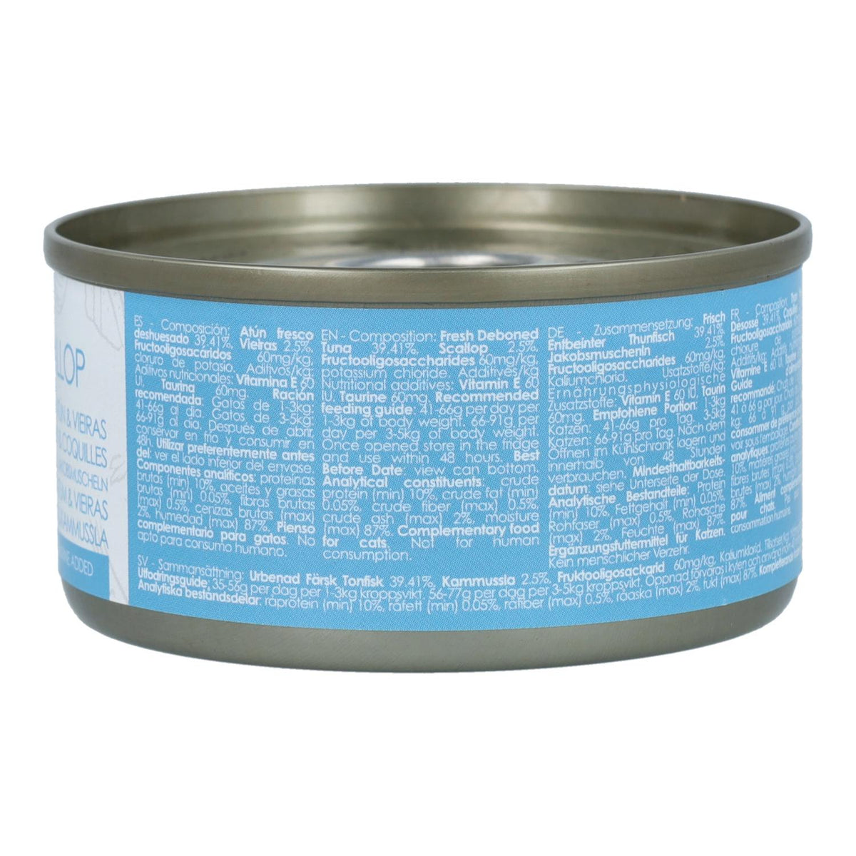 Kit Cat Lata Toppers - Atún & Vieira 80 g Comida húmeda para gatos en gelatina