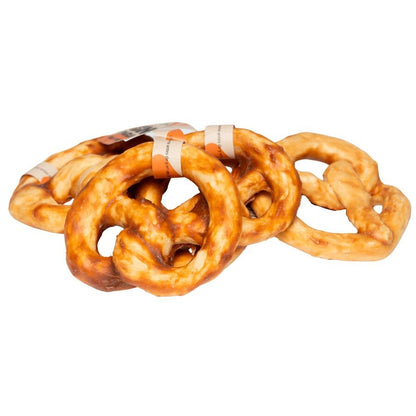 18u Snacks Colágeno Para Perro, De Gelatina De Buey Y Pollo, Bolsa De 18u Pretzels (50gr/u Aprox)_1
