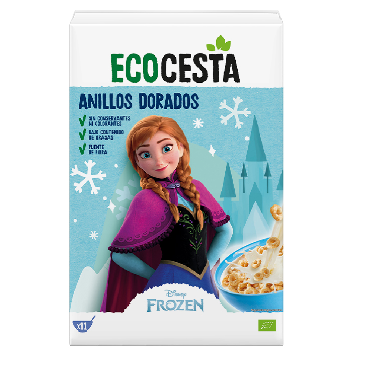 Cereales desayuno Anillos Dorados BIO edición Disney Ecocesta 330 g