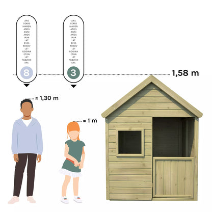 Casita infantil de Madera 100% Tratada elevada Winny Soulet
