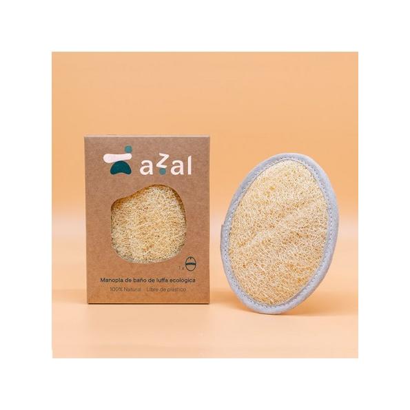 Manopla corporal  luffa ecológica ovalada