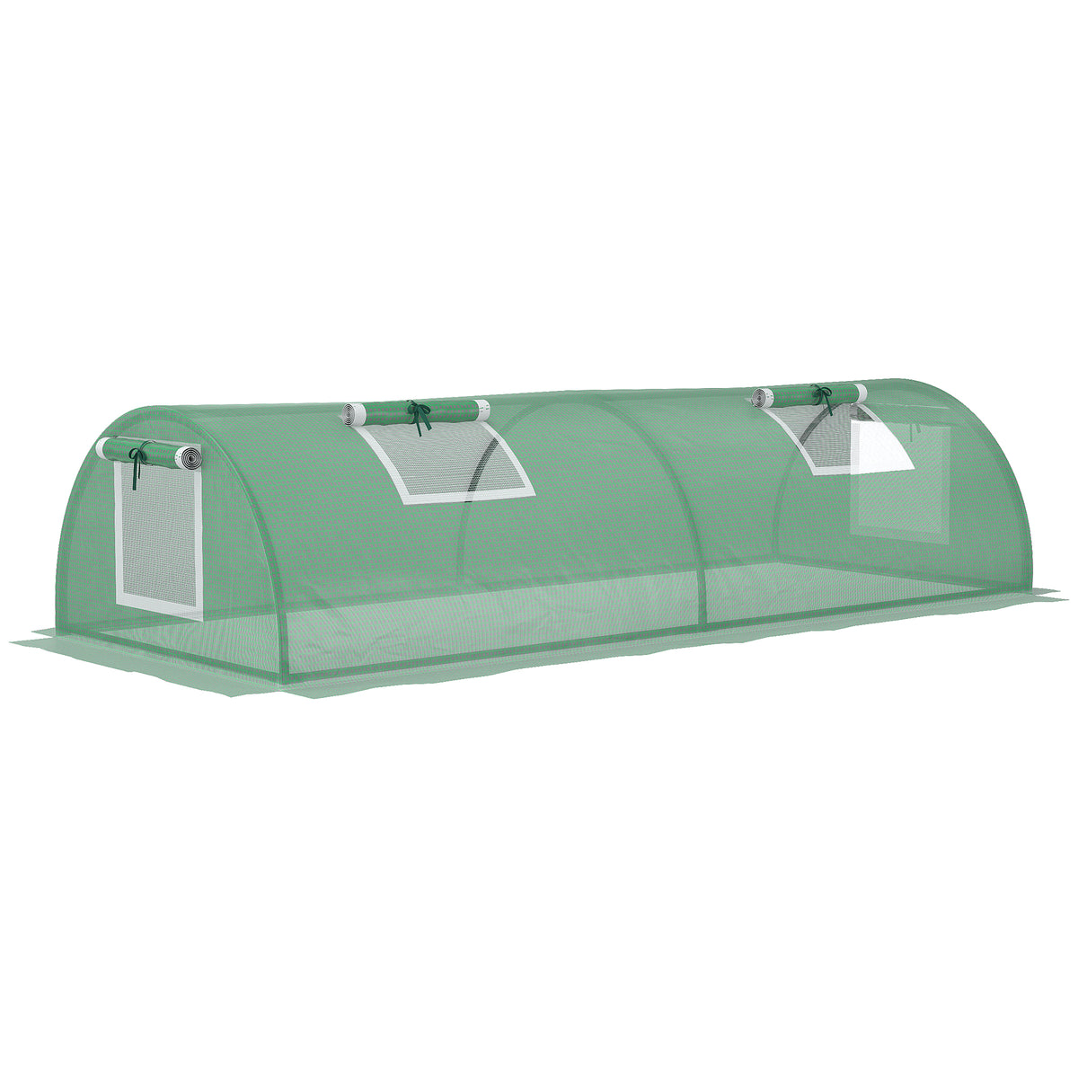 Invernadero Pequeño Outsunny Pe, Acero Verde 200x80x45 Cm_0