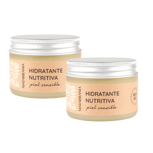 Pack 2x Hidratante Nutritiva Piel Sensible Bio Matarrania, 30ml