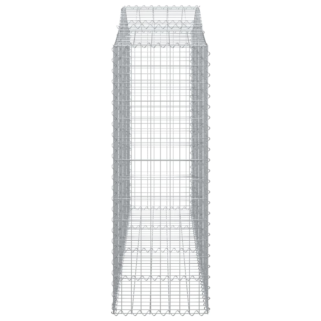 Cestas De Gaviones 2 Uds Forma De Arco Hierro 200x50x140/160 Cm_4