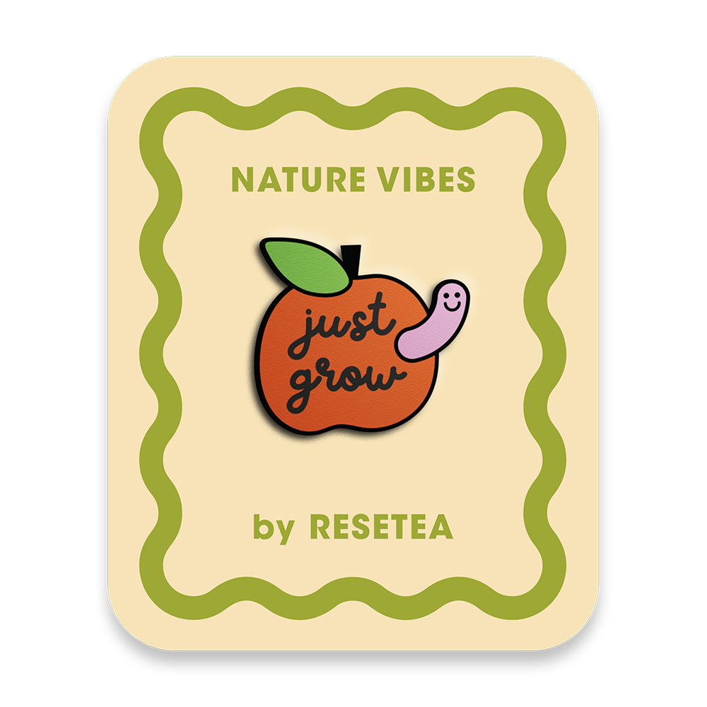 Pin Just Grow - Accesorio Moderno y Original para Chaquetas, Mochilas y Bolsos - Nature Vibes_0