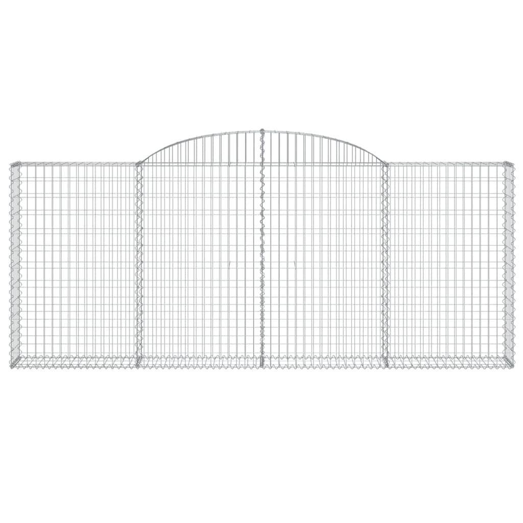 Cestas Gaviones 3 Uds Forma De Arco Hierro 300x30x120/140 Cm_3