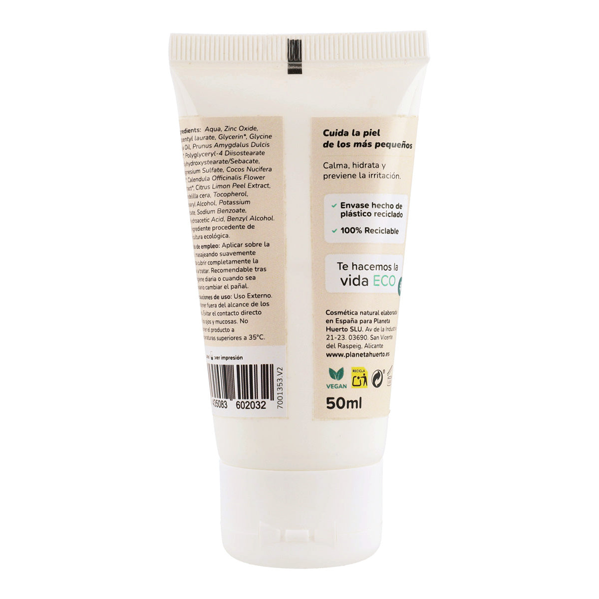 Pack hidratación infantil crema pañal + hidratante Planeta Huerto