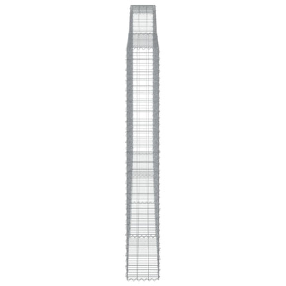 Cestas De Gaviones 5 Uds Forma De Arco Hierro 400x30x220/240 Cm_4