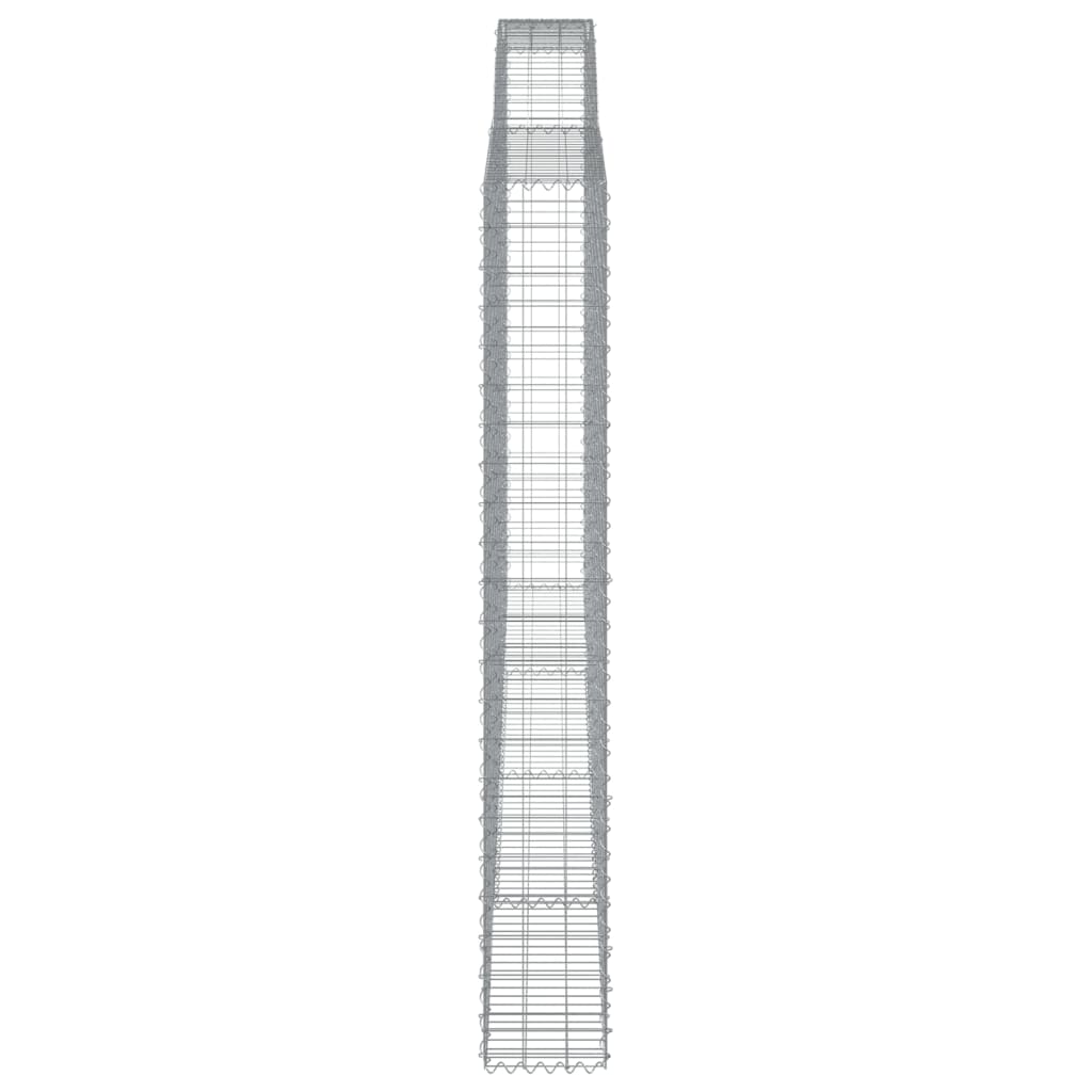 Cestas De Gaviones 2 Uds Forma De Arco Hierro 400x30x220/240 Cm_4