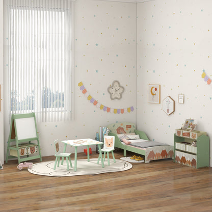 Caballete Para Niños Aiyaplay Mdf, Madera De Pino Verde 54x46.5x93 Cm_4