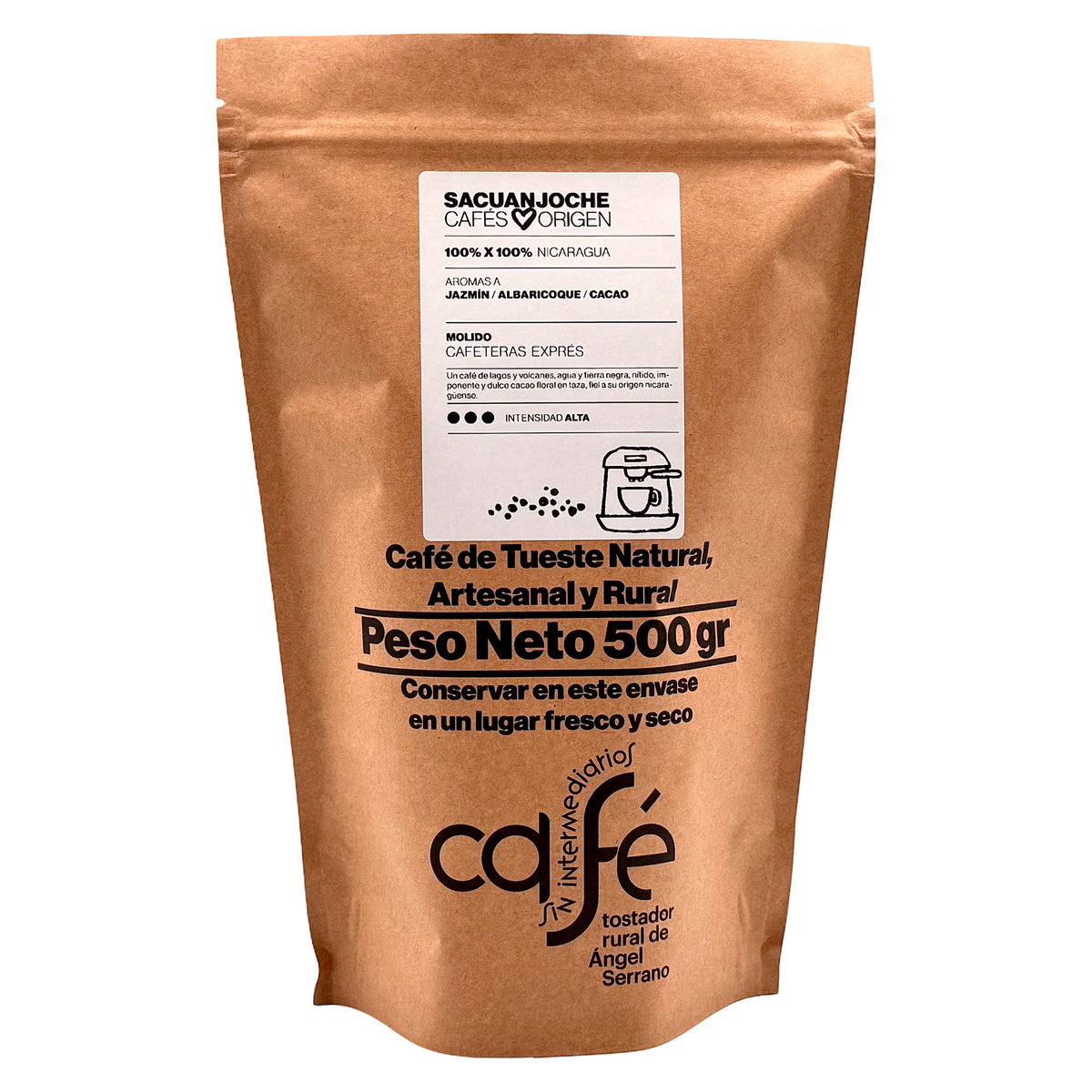Cafe Sin Intermediarios Café Nicaragua Sacuanjoche Molido Espresso 500 G_0