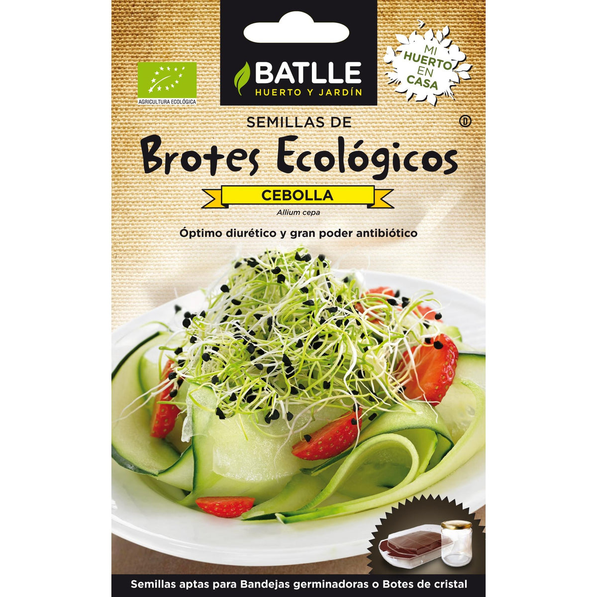 Semillas de Cebolla ecológicas para germinados Batlle