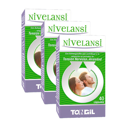 Pack 3x Nivelansi Tongil 40 cápsulas