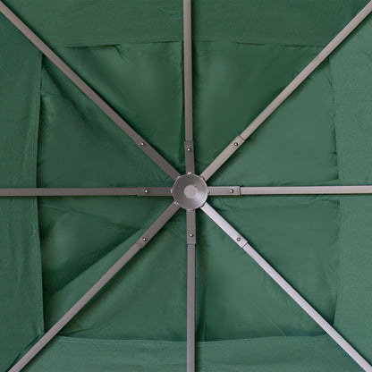 Techo De Repuesto Para Cenador De Jardín Outsunny 2,98x2,95 M Verde_4