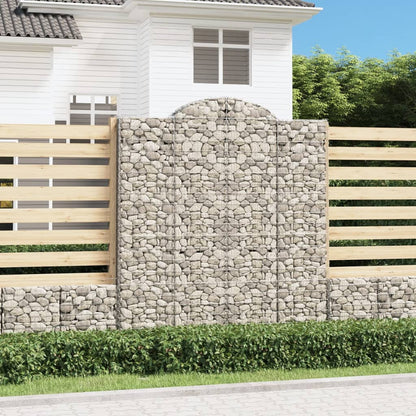 Cestas De Gaviones 4 Uds Forma De Arco Hierro 200x30x220/240 Cm_1