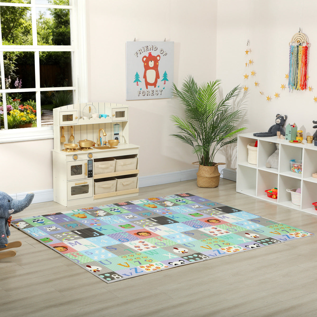 Alfombra Para Bebés Aiyaplay Xpe, Pe Multicolor 180x150x1 Cm 431-087v00mx_1